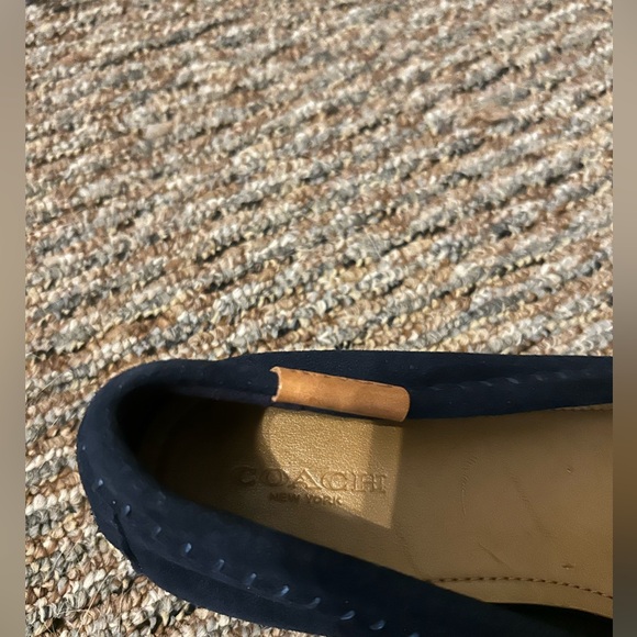 Coach Navy Loafers in size 8.5 - Picture 3 of 3